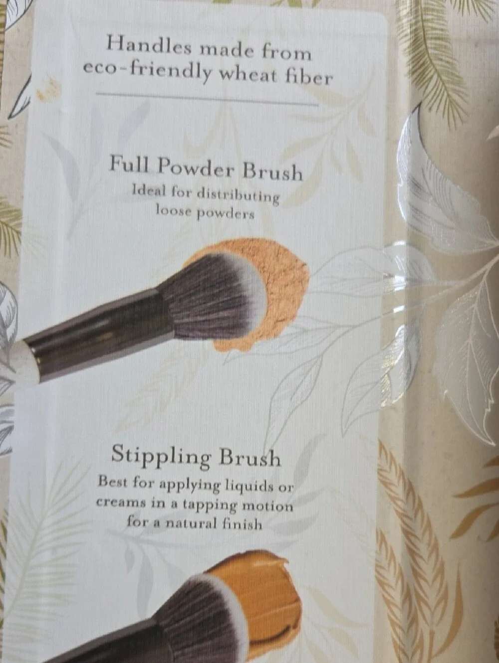 Face & Eye Brush Set — Beige